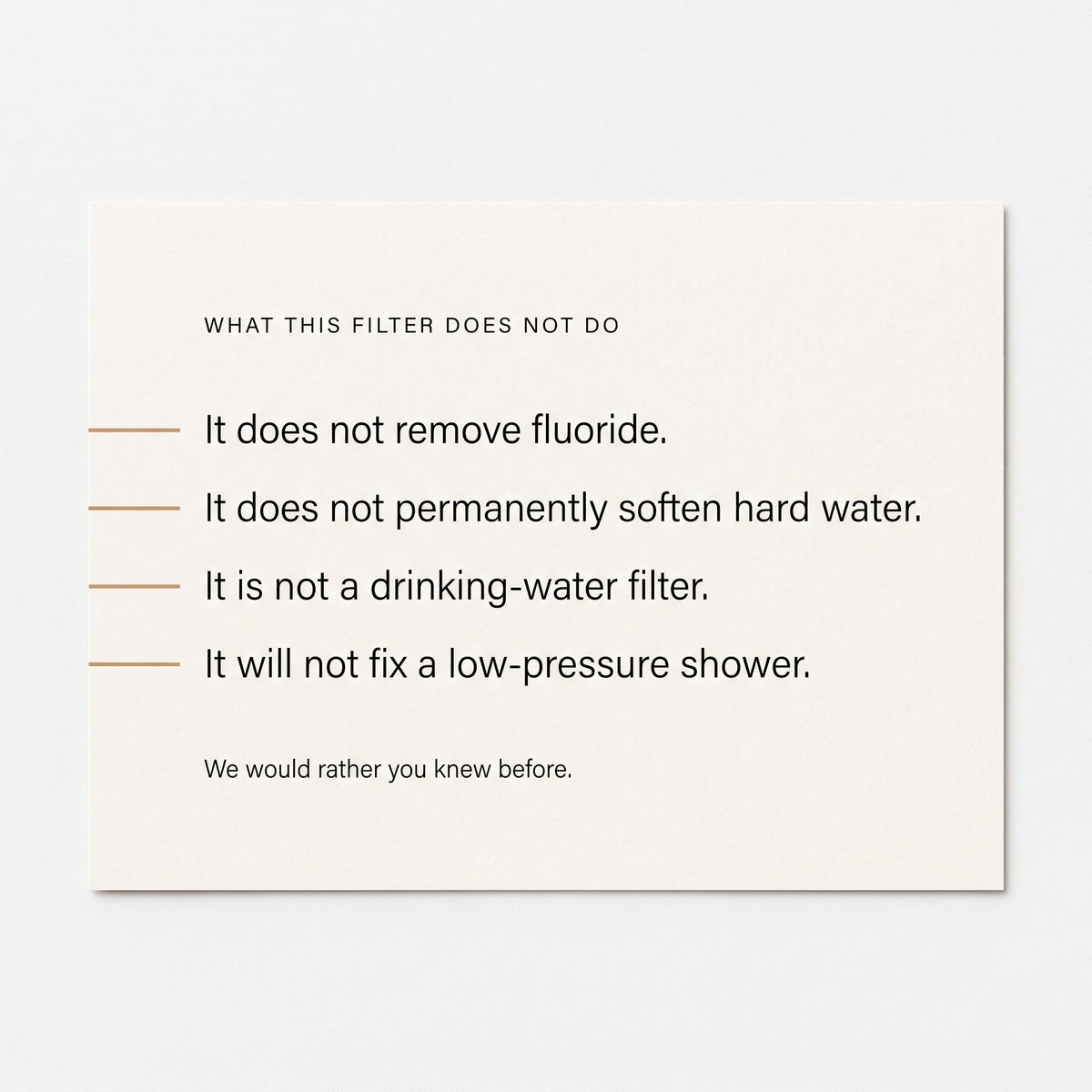 Mosswell Filtered Shower Head — Takes the Chlorine Out on the Way Through
