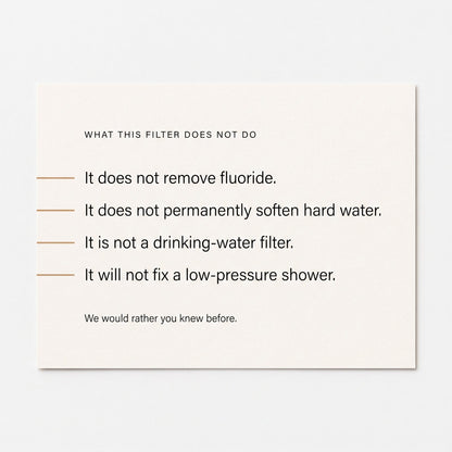 Mosswell Filtered Shower Head — Takes the Chlorine Out on the Way Through